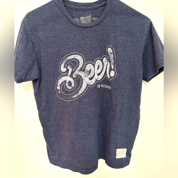 The Original Retro Brand Beer is Good Graphic T-Shirt Size Medium - Picture 1 of 4